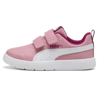 Puma Courtflex V3 Sneaker Sneaker Kinder - pink/weiß