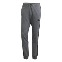 adidas Essentials Fleece 3-Stripes Trainingshose Herren - dark grey heather