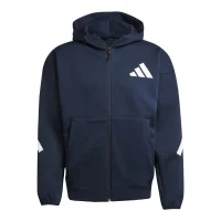 adidas Z.N.E. Zip-Hoodie Herren - navy/weiß