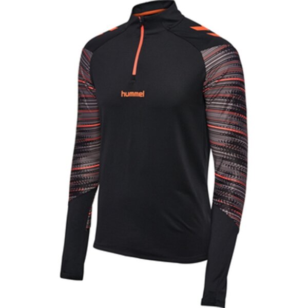 hummel Blaze Pro Training Half Zip Kinder - schwarz/orange