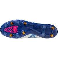 Mizuno Morelia Neo IV Beta Elite Mix SG Fußballschuhe Herren - weiß/blau/pink