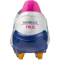 Mizuno Morelia Neo IV Beta Elite Mix SG Fußballschuhe Herren - weiß/blau/pink