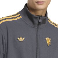 adidas Manchester United Terrace Icons Originals Jacke 25/26 Herren - grau/gelb