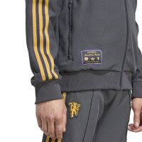 adidas Manchester United Terrace Icons Originals Jacke 25/26 Herren - grau/gelb