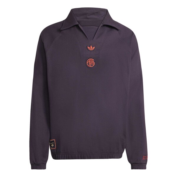 adidas FC Bayern München Terrace Icons Drill Top 25/26 Herren - lila/orange