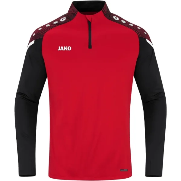 Jako Performance Ziptop Herren - rot/schwarz