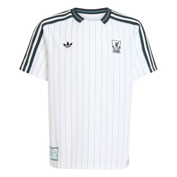 adidas FC Liverpool Terrace Icons Trikot 25/26 Kinder - weiß/schwarz
