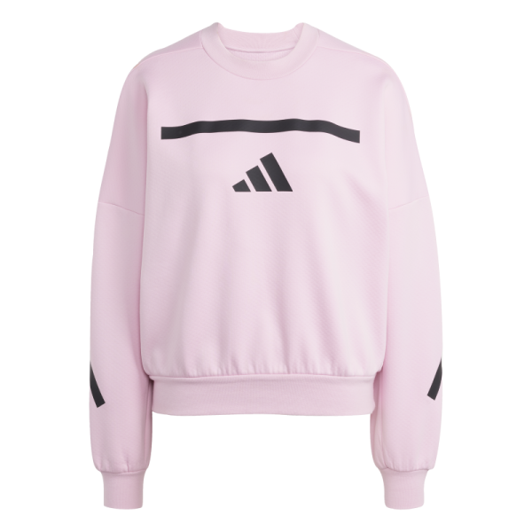 adidas Z.N.E. Sweatshirt Damen - rosa/schwarz