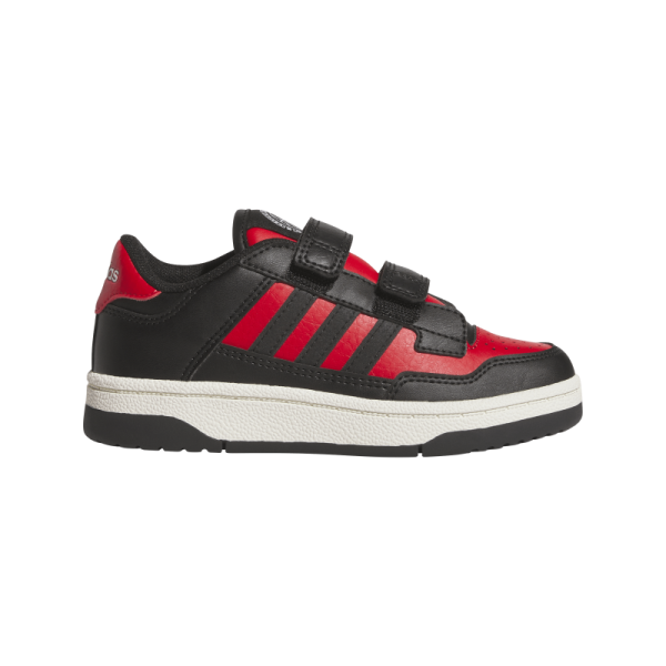 adidas Rapid Court Sneaker Kinder - schwarz/rot