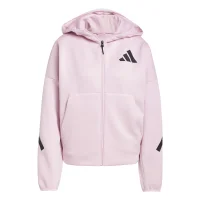 adidas Z.N.E. Zip-Hoodie Damen - rosa/schwarz