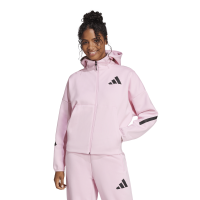 adidas Z.N.E. Zip-Hoodie Damen - rosa/schwarz
