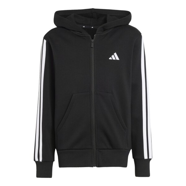 adidas Essentials Kapuzenjacke Kinder - schwarz/weiß