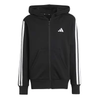adidas Essentials Kapuzenjacke Kinder - schwarz/weiß