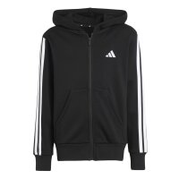 adidas Essentials Kapuzenjacke Kinder - schwarz/weiß