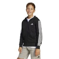adidas Essentials Kapuzenjacke Kinder - schwarz/weiß