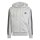 adidas Essentials 3-Streifen Kapuzenjacke Herren - hellgrau/schwarz