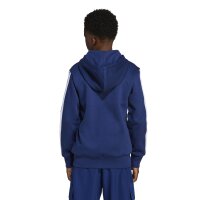 adidas Essentials Kapuzenjacke Kinder - blau/weiß