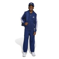 adidas Essentials Kapuzenjacke Kinder - blau/weiß