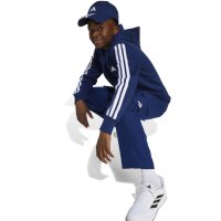 adidas Essentials Kapuzenjacke Kinder - blau/weiß