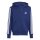 adidas Essentials Kapuzenjacke Kinder - blau/weiß