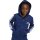 adidas Essentials Kapuzenjacke Kinder - blau/weiß