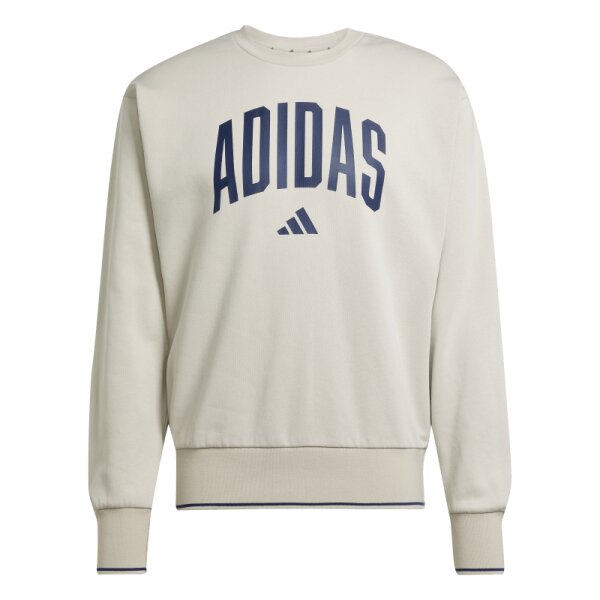 adidas Z.N.E. College Style Sweatshirt Herren - beige/blau - 2XL