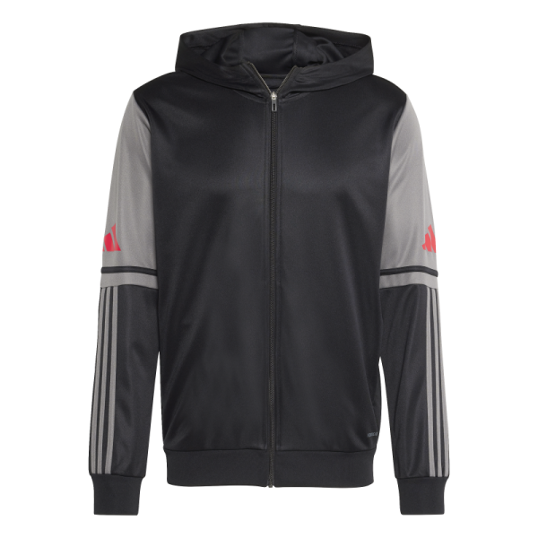 adidas Squadra 25 Kapuzenjacke Herren - schwarz/grau/rot