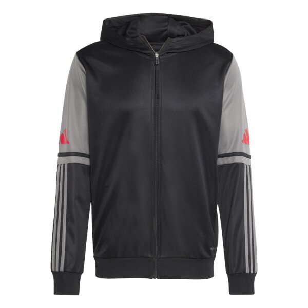 adidas Squadra 25 Kapuzenjacke Herren - schwarz/grau/rot - L