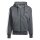 adidas Essentials 3-Streifen Kapuzenjacke Herren - dunkelgrau/weiß