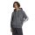 adidas Essentials 3-Streifen Kapuzenjacke Herren - dunkelgrau/weiß