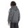 adidas Essentials 3-Streifen Kapuzenjacke Herren - dunkelgrau/weiß