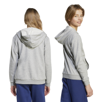 adidas Seasonals Essentials Collegiate Typography Full-Zip Hoodie Kinder - grau/schwarz