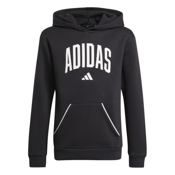 adidas Seasonals Essentials Collegiate Typography Hoodie Kinder - schwarz/weiß