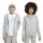 adidas Essentials Kapuzenjacke Kinder - grau/weiß