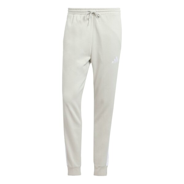 adidas Essentials 3-Streifen Fleecehose Herren - beige/weiß
