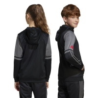 adidas Squadra 25 Kapuzenjacke Kinder - schwarz/grau