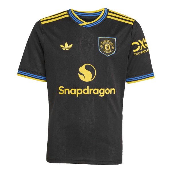 adidas Manchester United 3rd Trikot 25/26 Kinder - schwarz/gelb