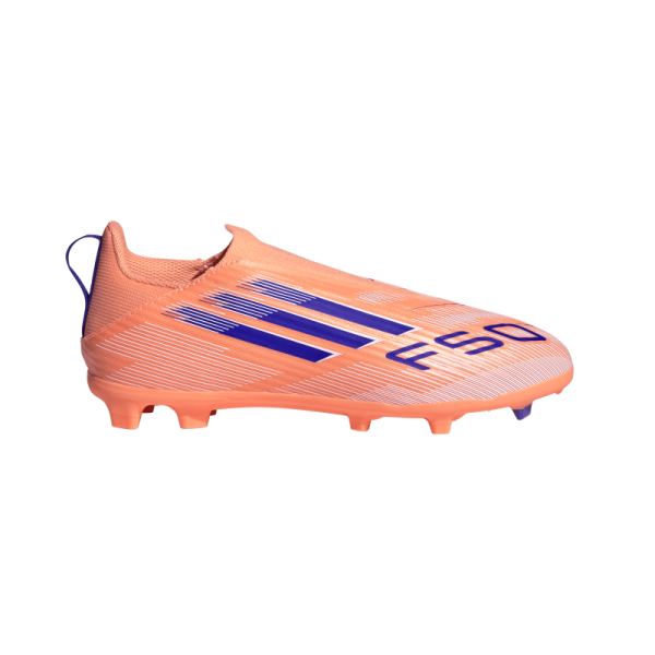 adidas F50 League LL FG/MG Kinder Coral Blaze - orange/blau/weiß