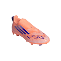 adidas F50 League LL FG/MG Kinder Coral Blaze - orange/blau/weiß