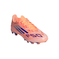 adidas F50 League MG Kinder Coral Blaze - orange/blau/weiß