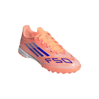 adidas F50 League TF Kinder Coral Blaze - orange/blau/weiß