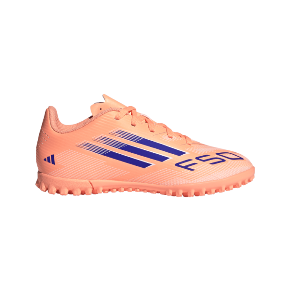 adidas F50 Club TF Kinder Coral Blaze - orange/blau/weiß