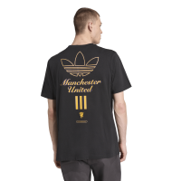 adidas Manchester United Terrace Icons Grafik-T-Shirt 25/26 Herren - schwarz