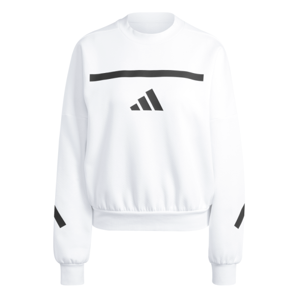adidas Z.N.E. Sweatshirt Damen - weiß/schwarz