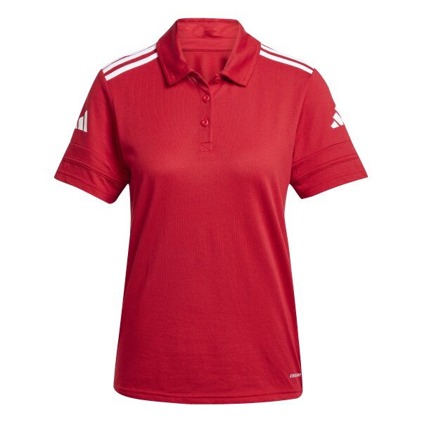 adidas Squadra 25 Cotton Poloshirt Damen - rot/weiß