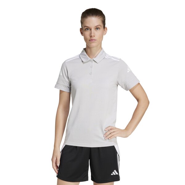 adidas Squadra 25 Cotton Poloshirt Damen - grau/weiß
