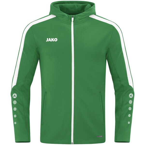 Jako Power Kapuzenjacke Herren - grün/weiß