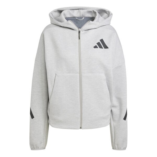 adidas Z.N.E. Zip-Hoodie Damen - grau/schwarz