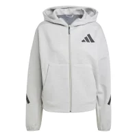 adidas Z.N.E. Zip-Hoodie Damen - grau/schwarz