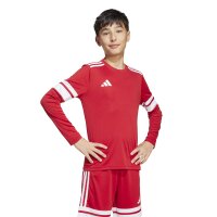 adidas Squadra 25 Langarm Trikot Kinder - rot/weiß